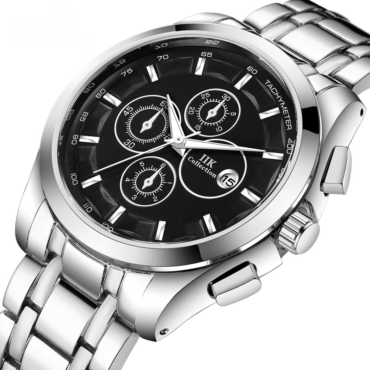Lumineuses mains Alliage Hommes Montre Quartz