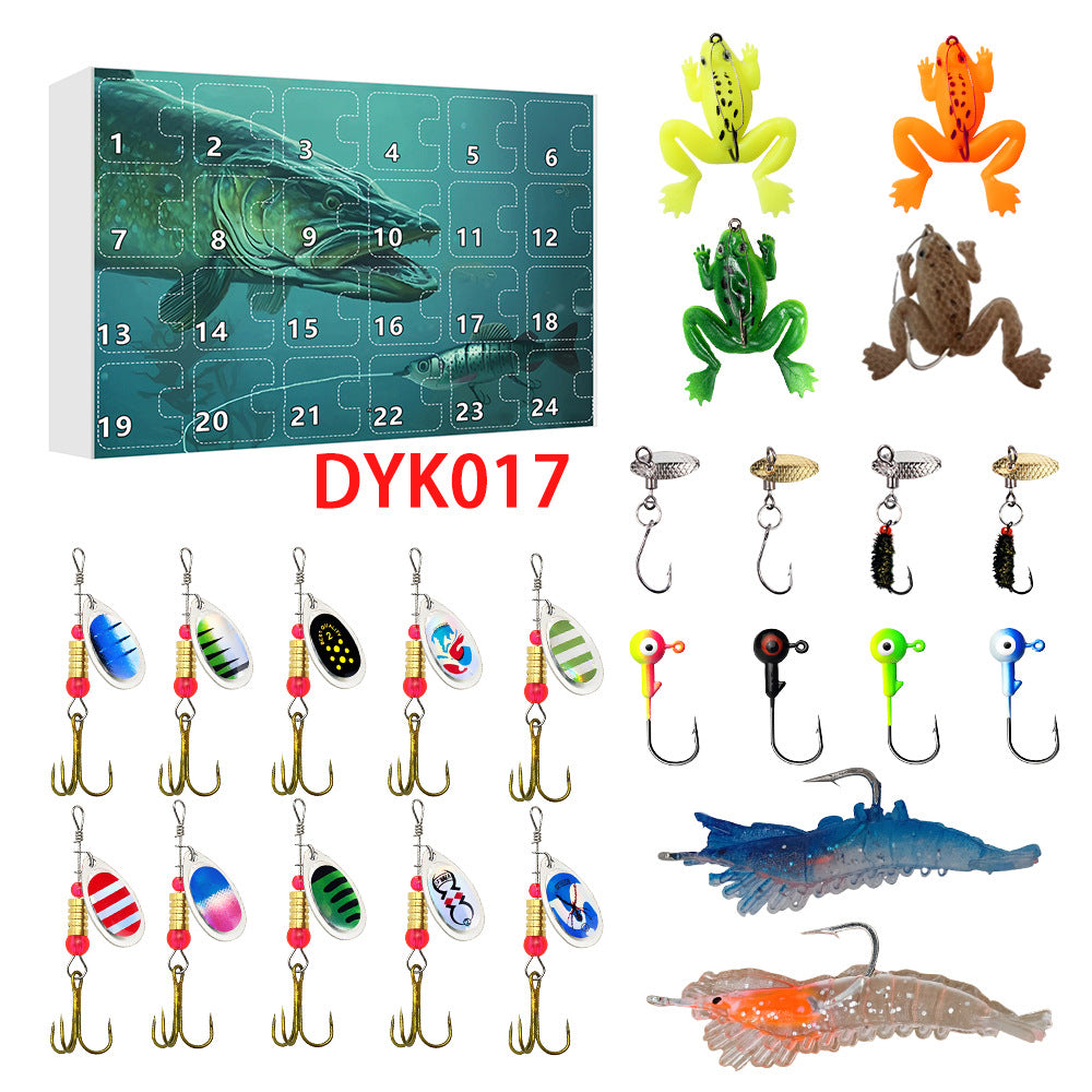24 Compte à rebours Ensemble de pêche de Noël