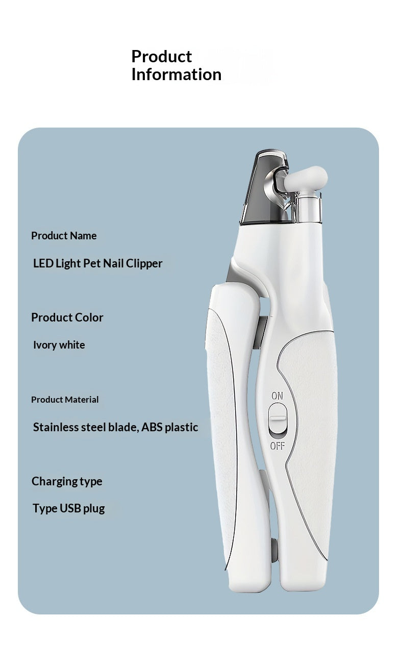 Pince à ongles LED rechargeable
