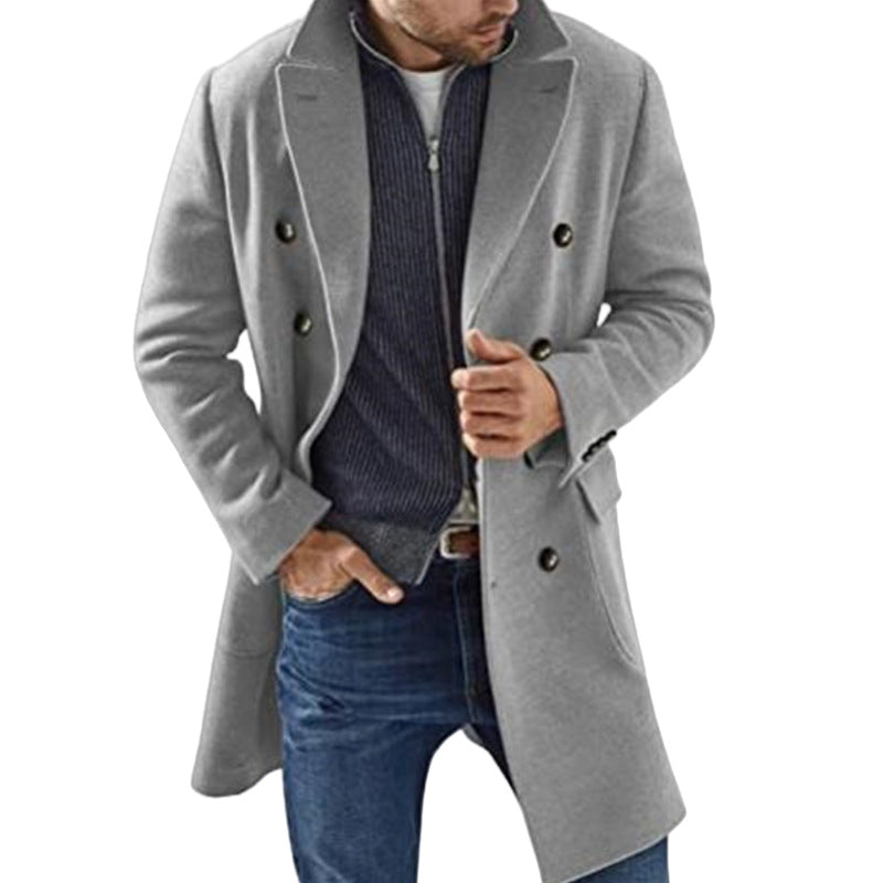 Veste rembourrée chaude en manteau pour hommes Woolen