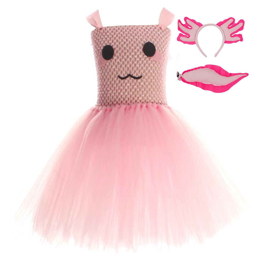 Petites filles Axolotl Animal-Caracter Cosplay Robe