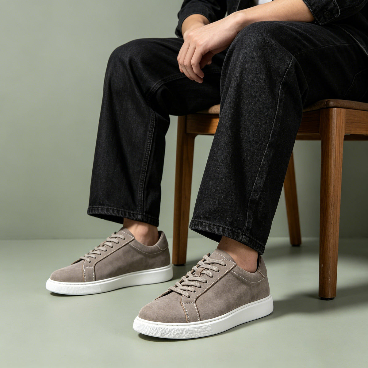 Chaussures en cuir lavés Hommes Chaussures en cuir casual