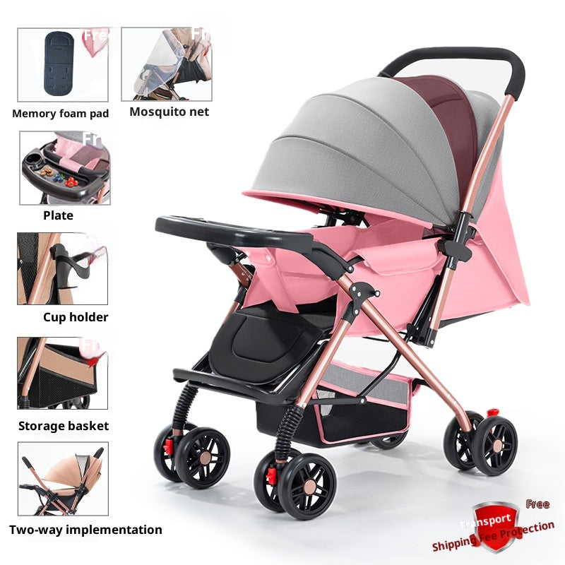 Poussette pour bébés bidirectionnelle