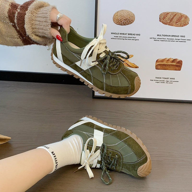 Femmes Allemand Chaussures d'entraînement Arrivée Automne mince Trendy Platform Retro Running Casual Spor