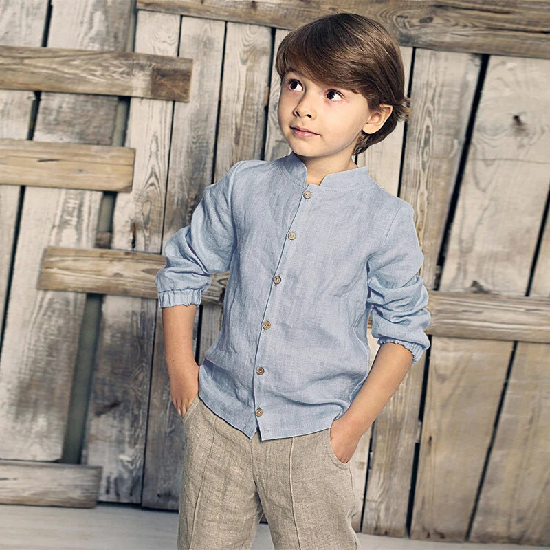 Top à manches longues pour bébé de style occasionnel tout en douceur