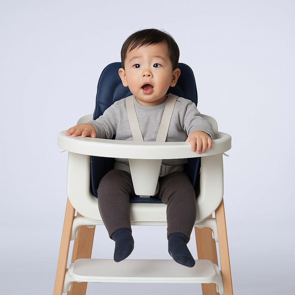 Chaise pour bébé réglable en bois massif
