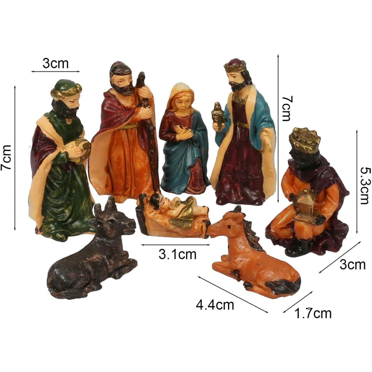 Figures de la scène de la Nativité
