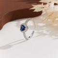 Collier de chaîne de clavicule de coeur Zircon doux et Edgy