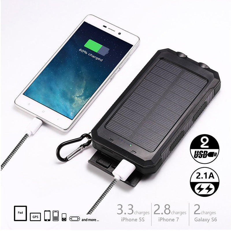Banque d'énergie solaire Compas portable d'extérieur Mobile