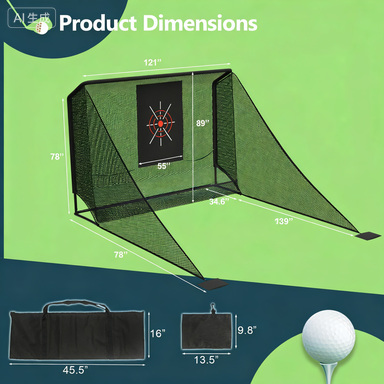 Golf pratique net 10x7ft