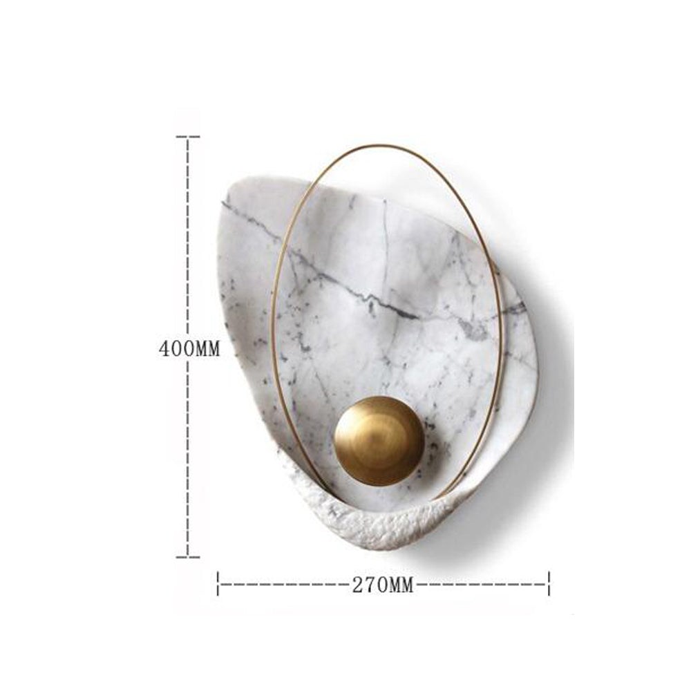 Lampe murale en marbre Shell