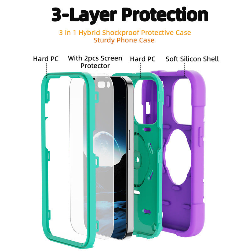 Cartoon Ring Stand All-in-One PC Protective Case