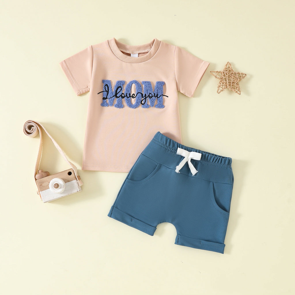 Ensemble de shorts à manches courtes pour garçons