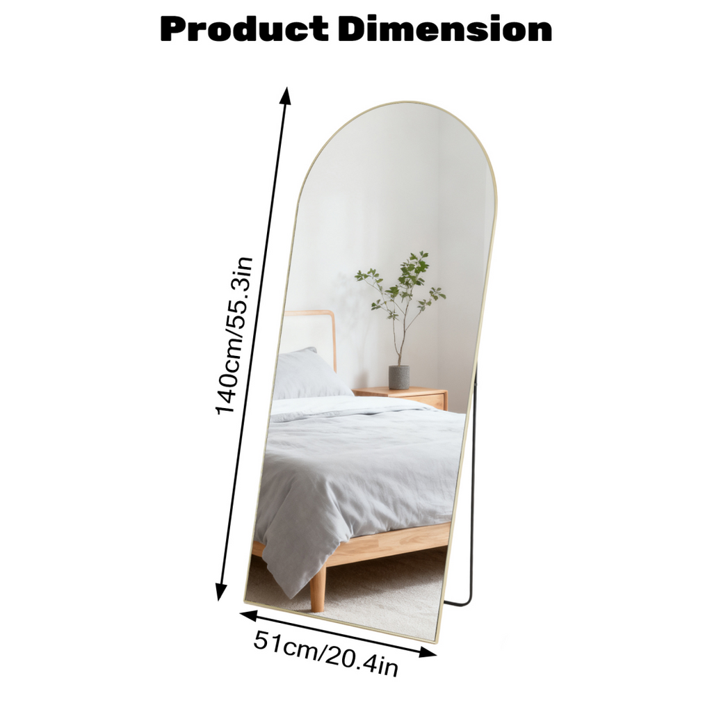 Rectangle Miroir pleine longueur