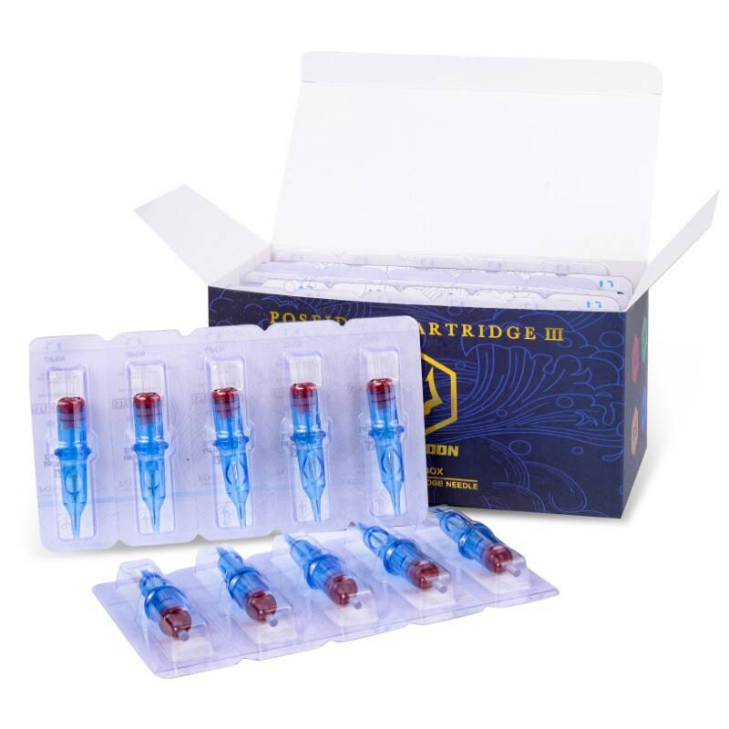 Aiguilles de cartouche de tatouage 50pcs Professional Tailles mixtes Kit