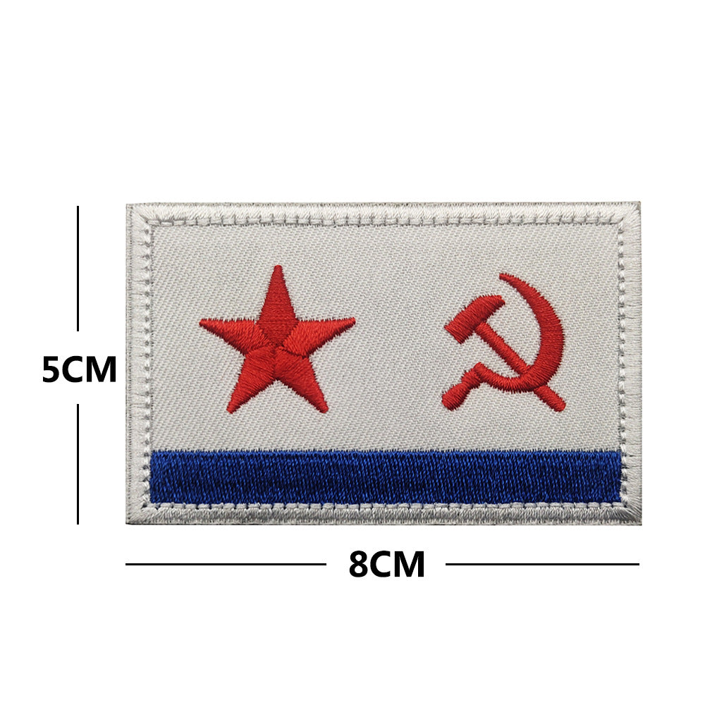 Insigne d'épaule Velcro en tissu brodé