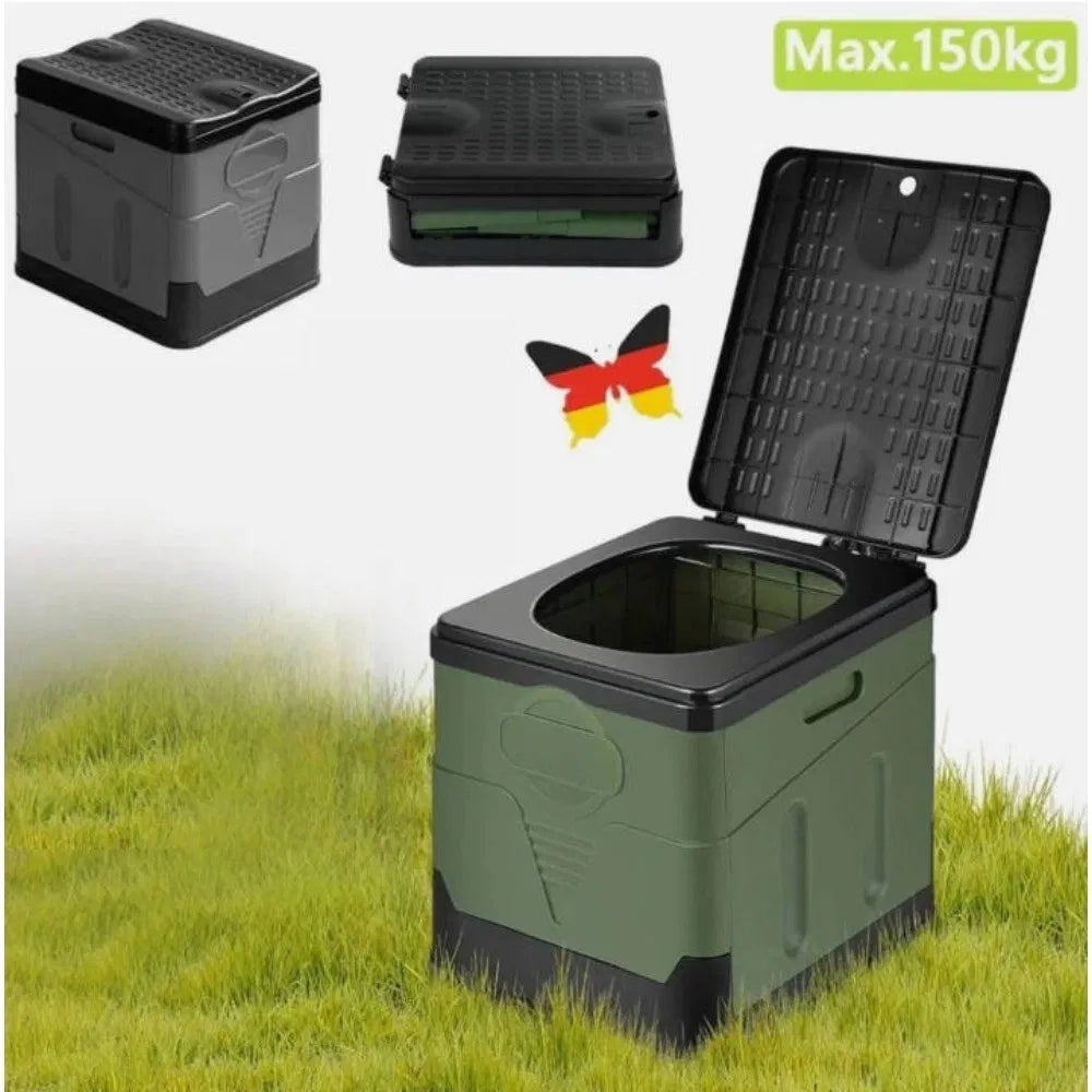 20L Camping Toilettes Extérieur Toilettes Portables Camping Toilettes pliables Toilettes sèches