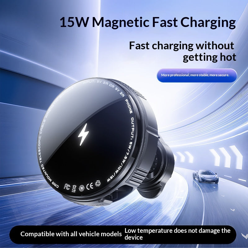 Support de téléphone sans fil de charge magnétique d'évent de voiture