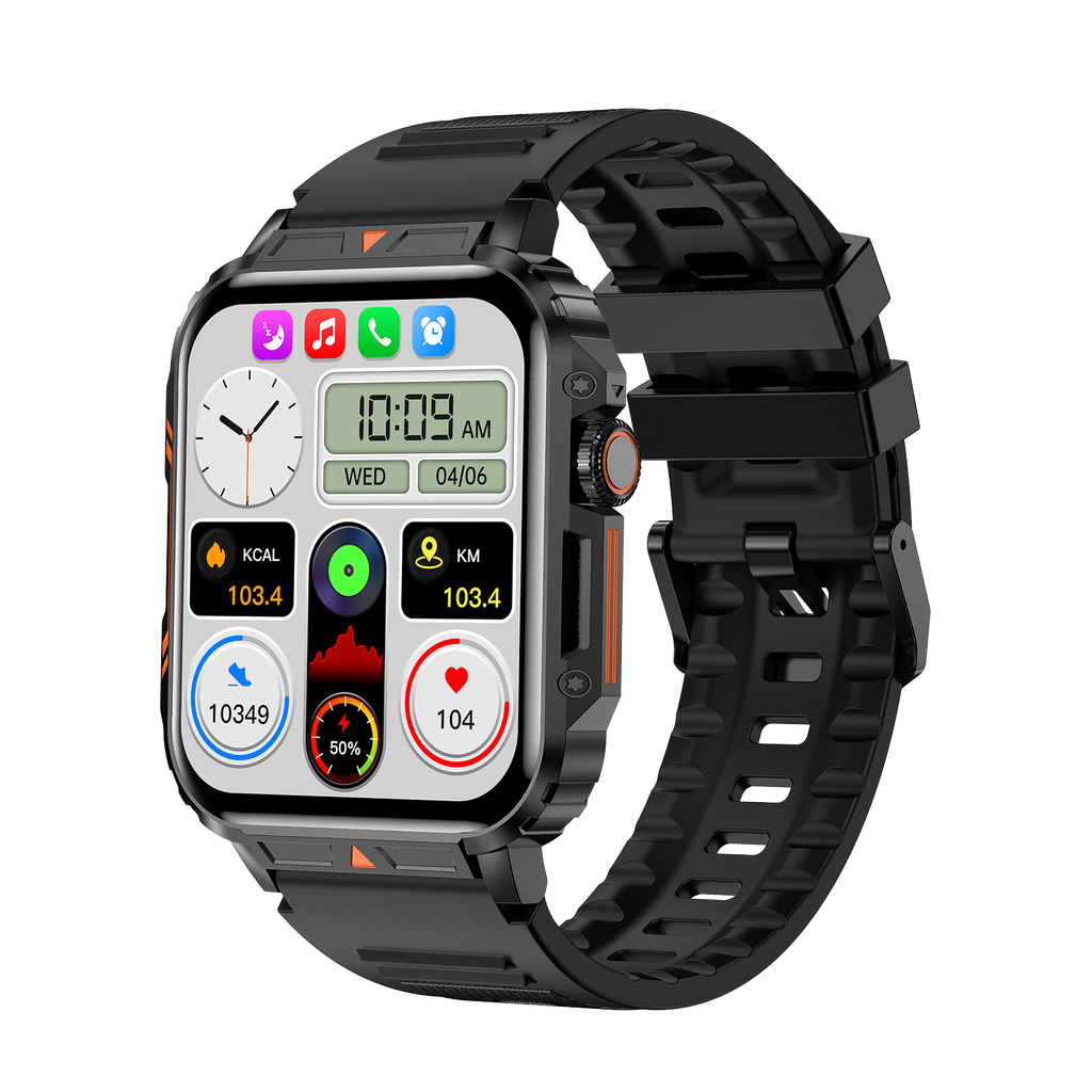 L81 Outdoor Sports Square Smartwatch Réponse Appeler Big Batterie Fitness Tracker Waterproof Sm