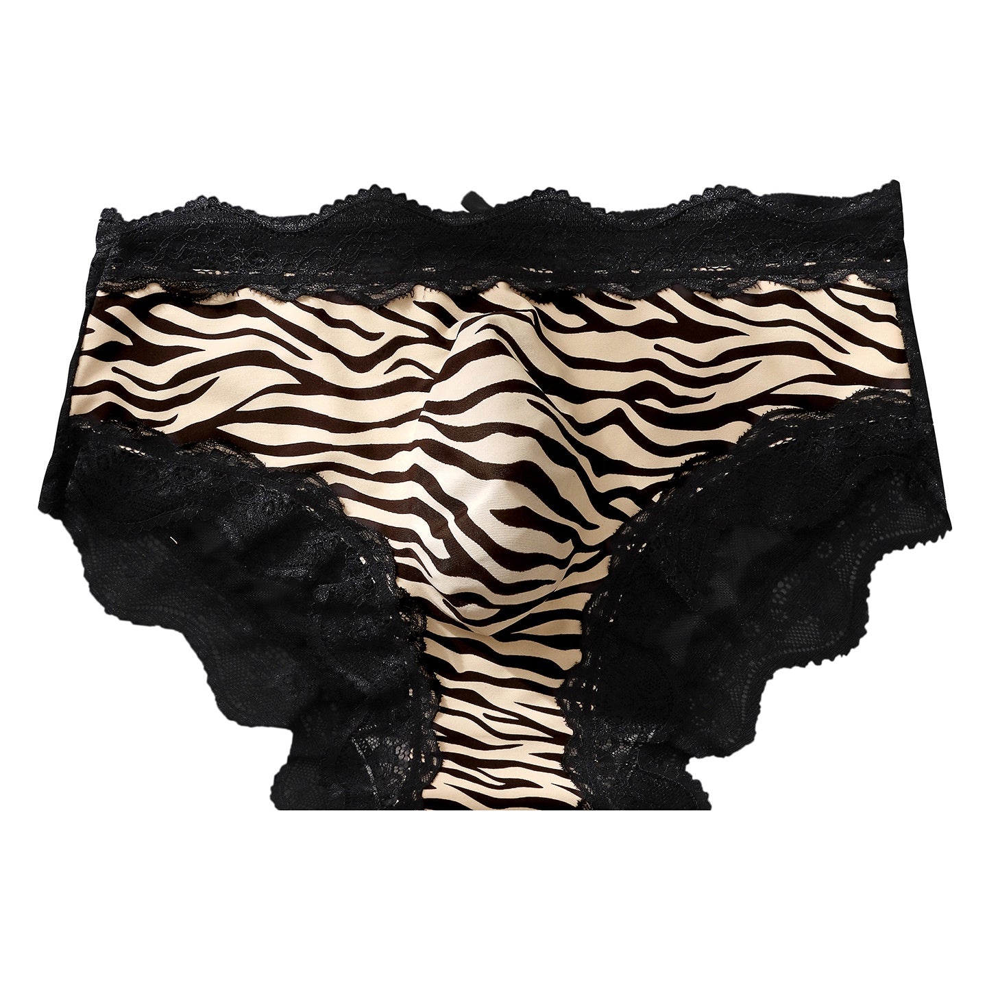 Silk Leopard-print Dentelle Breathable Slips pour hommes