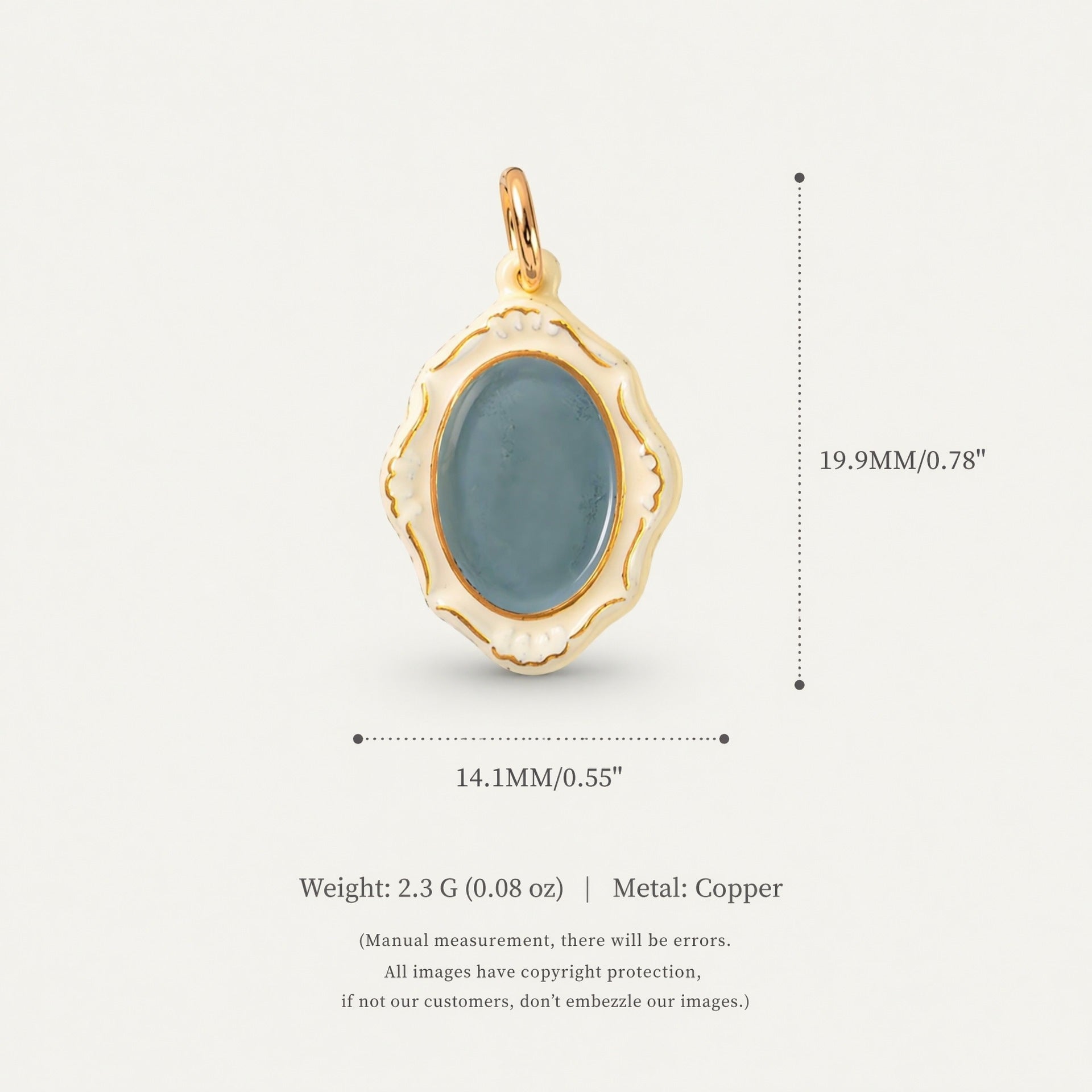 Collier pendentif or 18K sous vide