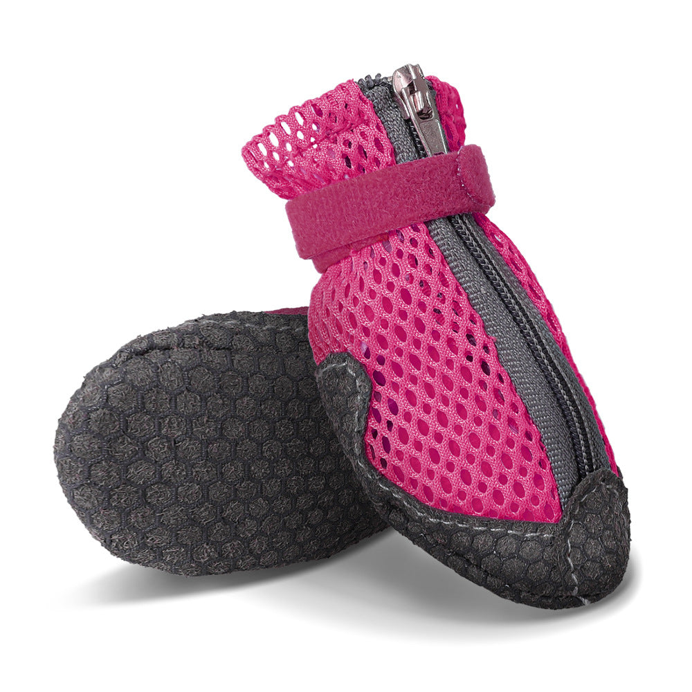 Chaussures de chien d'été antidérapantes respirantes et portables