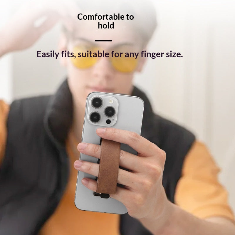 Porte-bracelet de téléphone avec dossier adhésif pliable pour l'utilisation du bureau