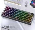 Shark d'attaque K75RGB Bouchon de joint transparent Bluetooth mécanique sans fil