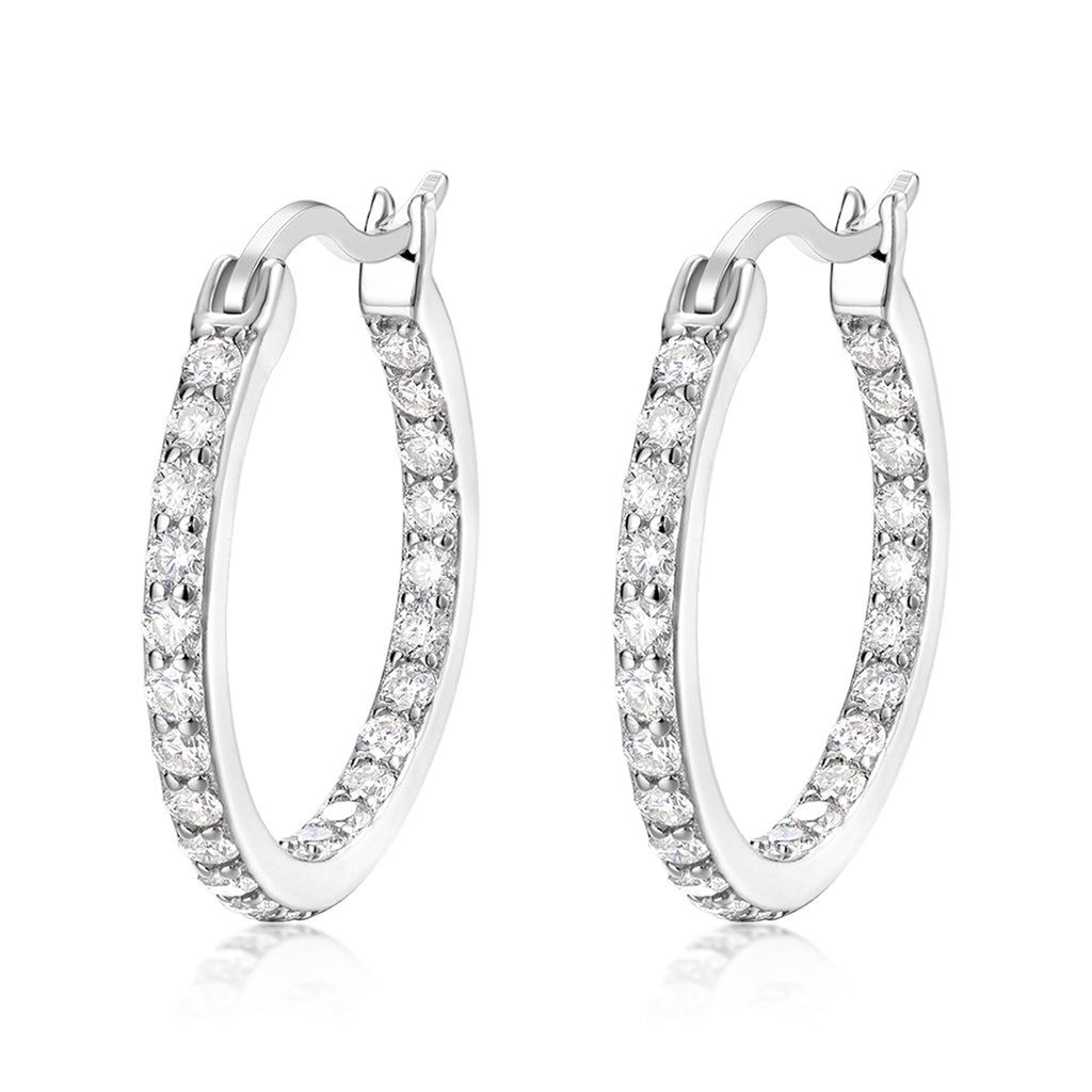 S925 Boucles d'oreilles en acier inoxydable