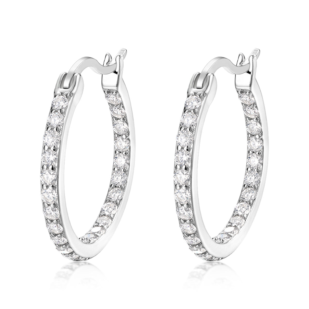 S925 Boucles d'oreilles en acier inoxydable
