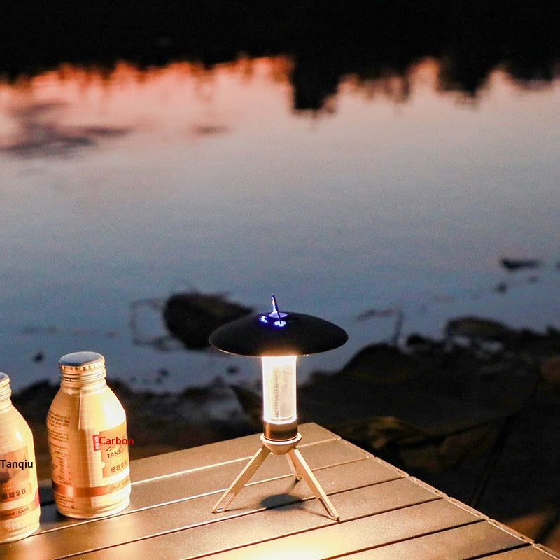 Retro nouveau-style Camping lampe de tente LED extérieur multi-fonction lampe suspendue rechargeable USB