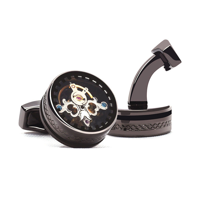 Tourbillon Cufflinks Léger Luxury Business Style français Shirt Punk Movement Cufflinks