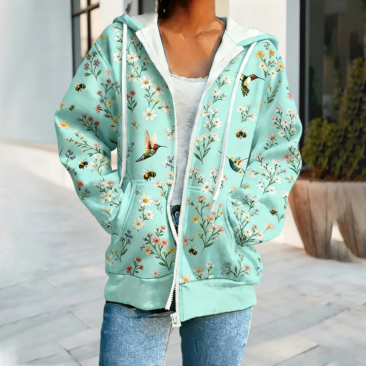 Cross Border Sweatshirt à capuche femme de style européen et américain avec Sm