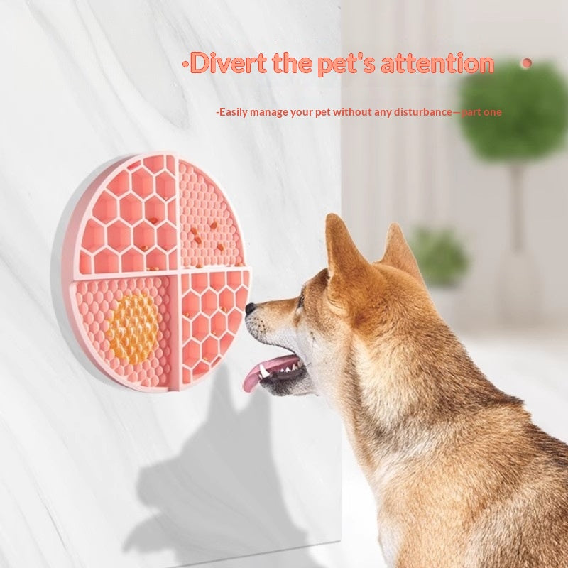 Bol alimentaire lent Silicone Licing Mat Plaque de collage