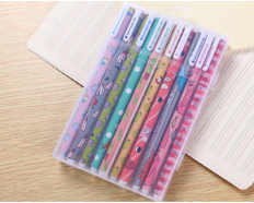 Paquet de 10 Pcs en gel coloré stylo encre stylo cadeau promotionnel papeterie école et fournitures de bureau