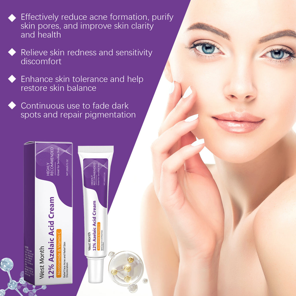 Westmesh Azelaic Acid Care Crème soin de l'acné Soin visage peau nettoyant crème Commerce extérieur Quil
