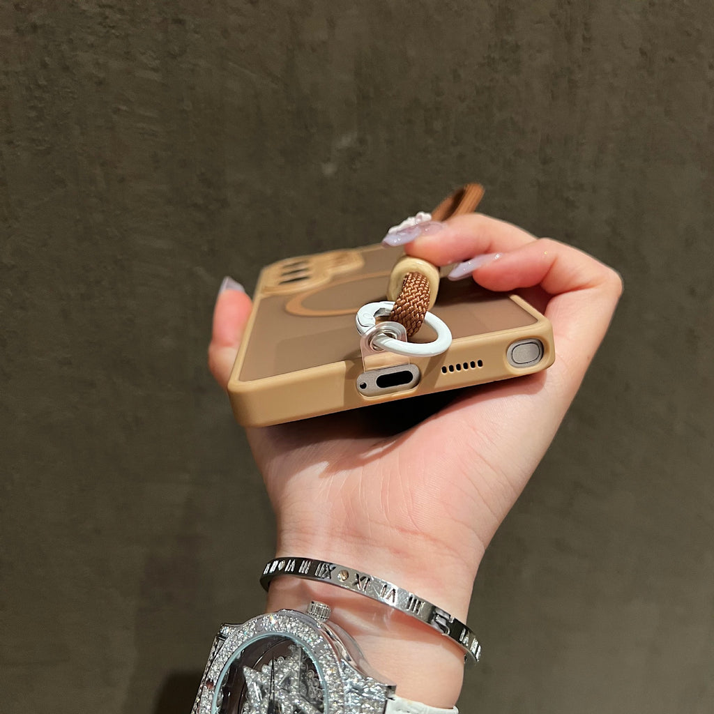 Étui de téléphone magnétique à bande de sable Yadun