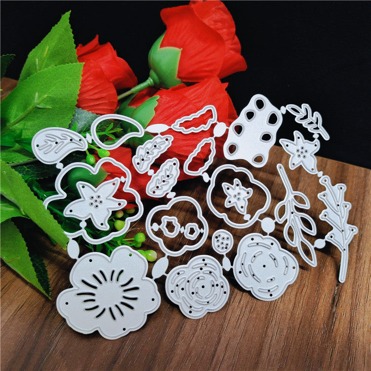 Flower Metal Couteau en acier au carbone Coupe de papier moulé