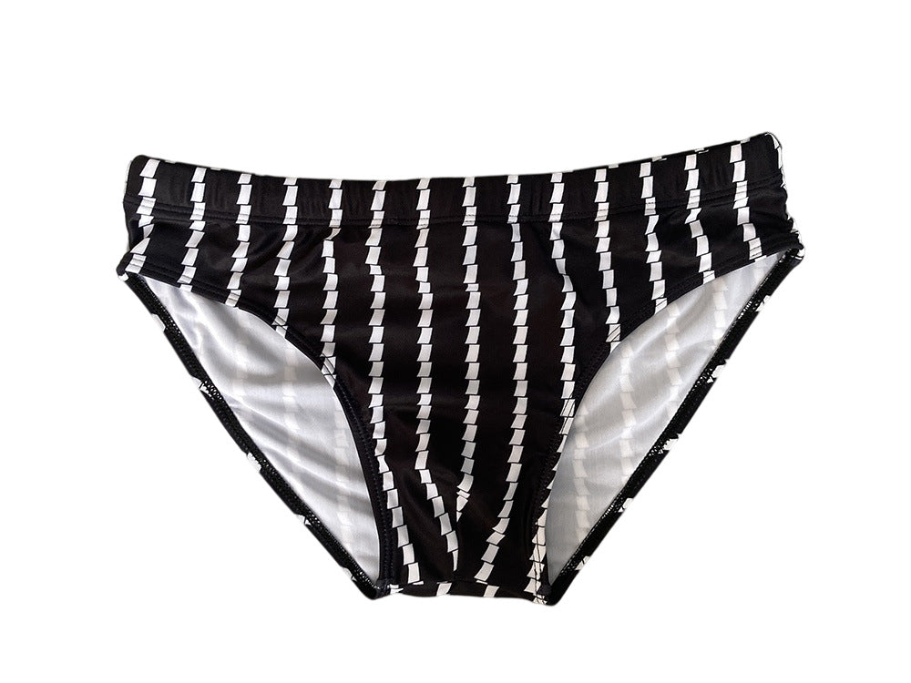 Bandes verticales serrées à faible hauteur Bandes d'entraînement de plage Maillot de bain