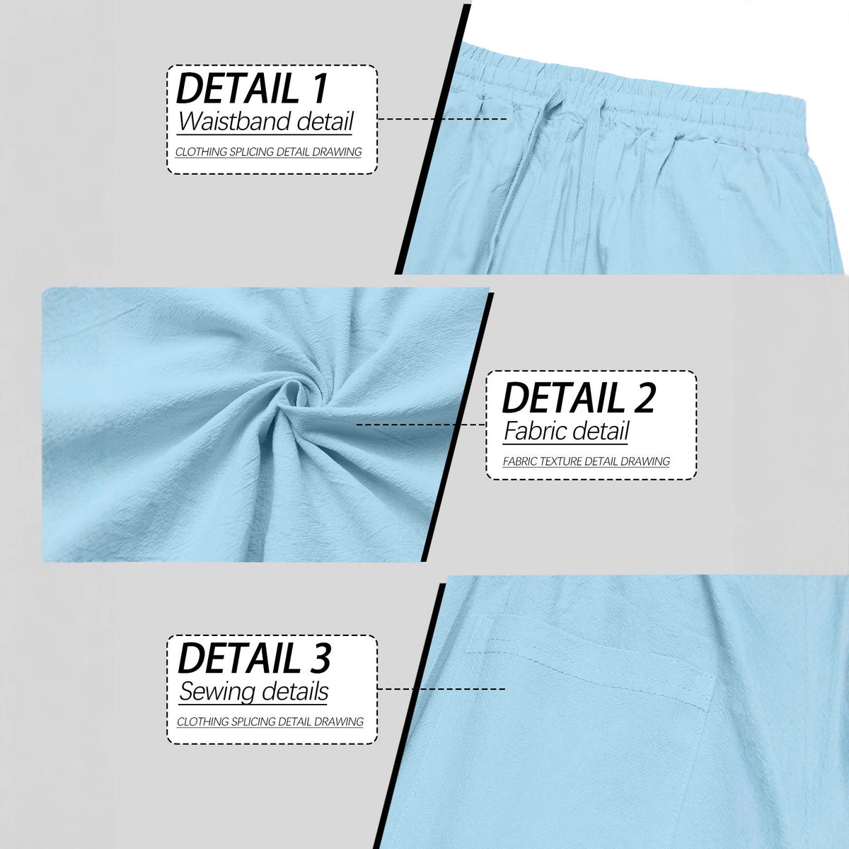 Loose Straight Casual Plus Taille Respirant Pantalons à séchage rapide