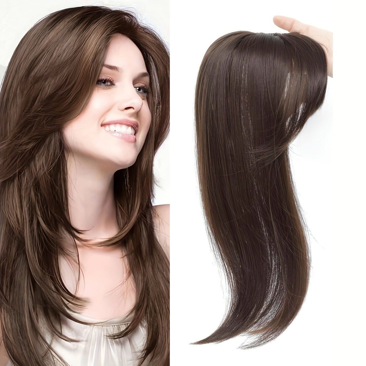 Ombre Figure-eight Bangs Synthetic Fiber Long Curls
