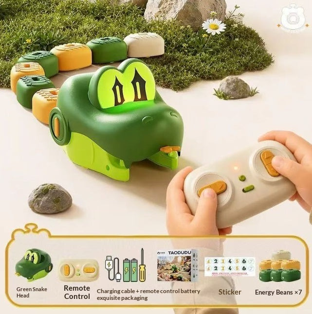 Jouet électrique télécommandé Magnetic Swallowing Snake Cadeau éducatif pour les enfants