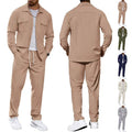 Veste de sport casual pour hommes et pantalons à jambe droite