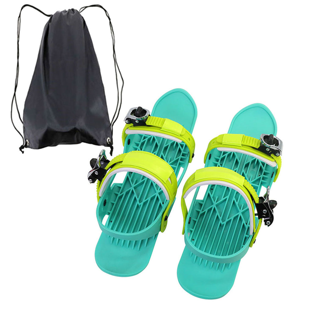 Mini Ski Skates Portable Short Skiboard Chaussures réglables pour neige