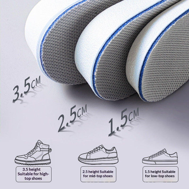 Semelles de levage invisibles, en augmentation de hauteur