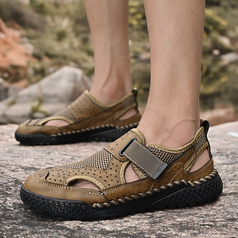 Hommes respirants Sandales aux pieds fermés