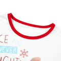 Imprimé Pyjama Noël Parent-enfant Porter Col rond Col Longue Manches
