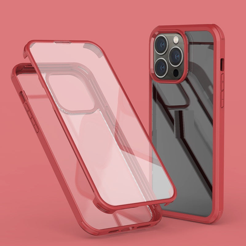 Coque de téléphone Double face Membrane à corps complet Membrane intégrée à quatre coins Résistance à la chute