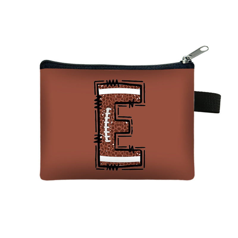 Creative Baseball Themed Lettre Coin Purse
