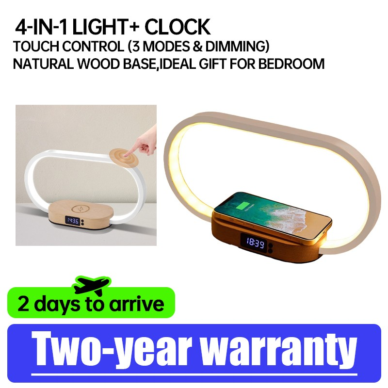 Lampe côté lit Donewin avec chargeur sans fil